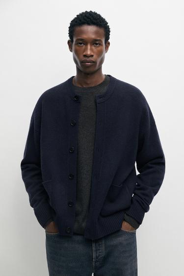 100% wool knit cardigan with pockets — 452 2
