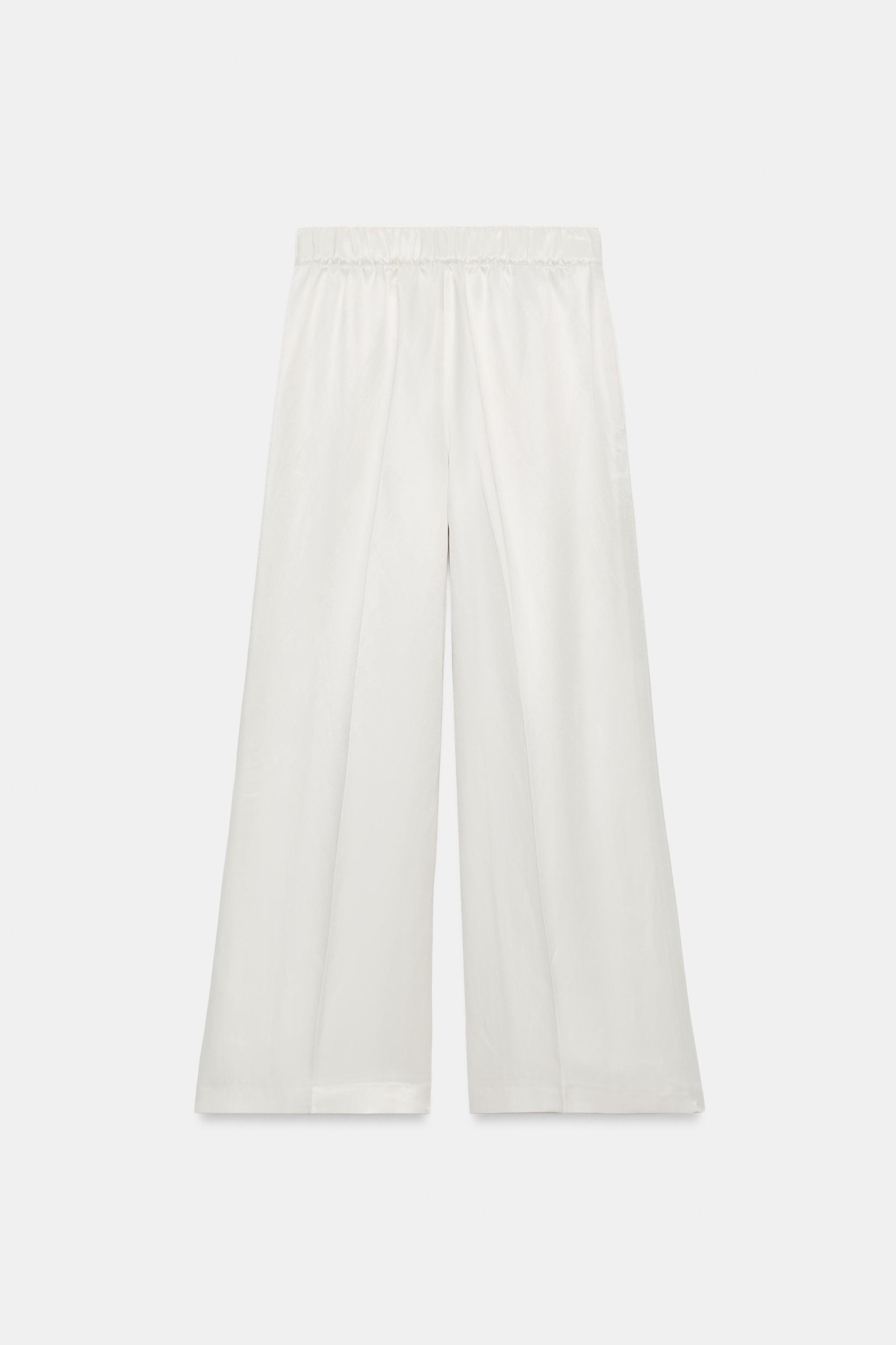 Женские брюки Zara ZW COLLECTION FLOWY PANTS — фото 11