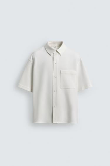 SOBRECAMISA CONFORT NON IRON - Blanco roto de Zara