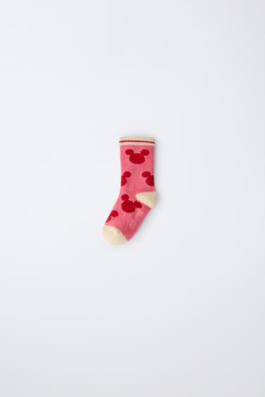 MICKEY MOUSE © DISNEY PRINT MID-LENGTH SOCKS - Red by Zara