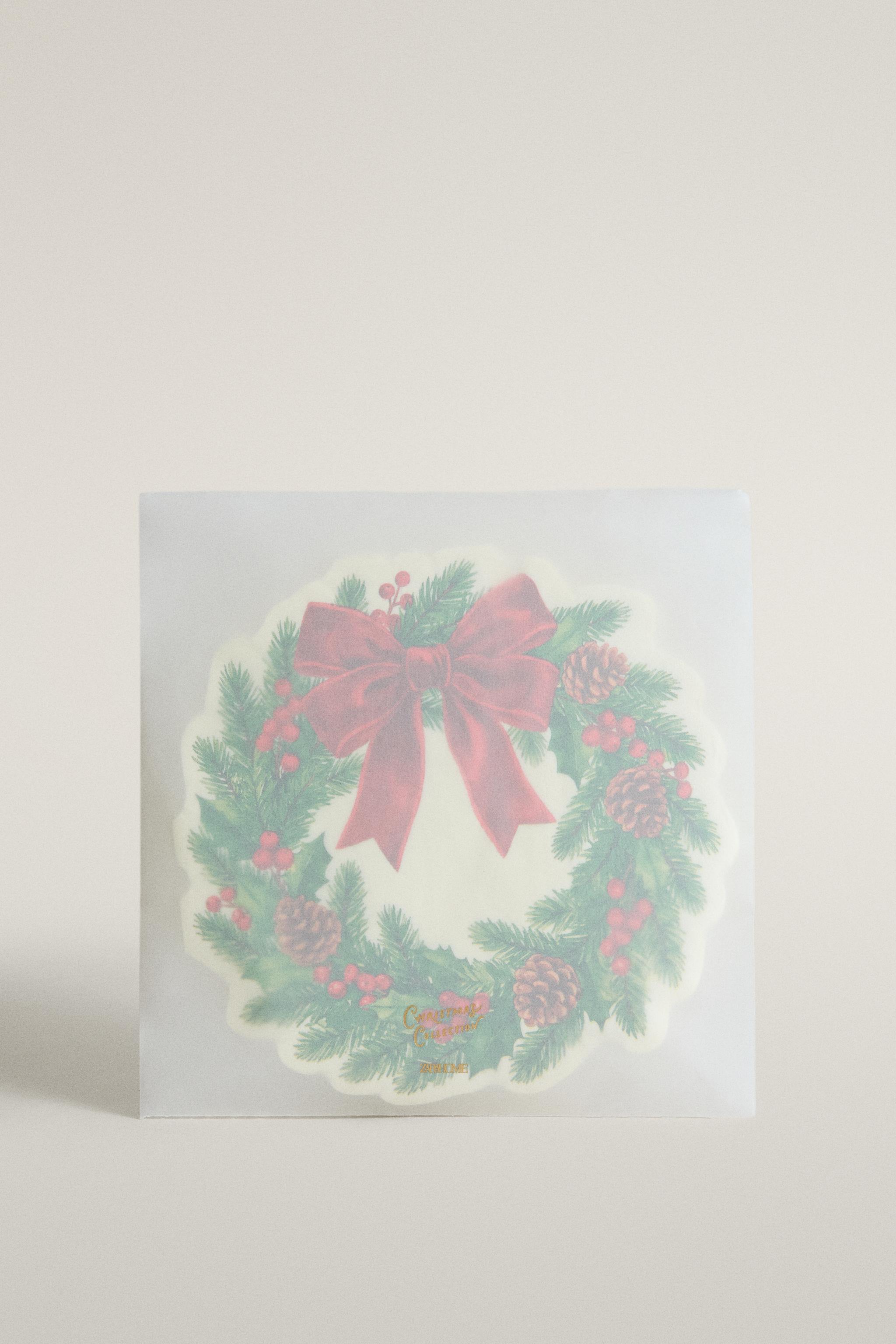 CHRISTMAS WREATH PAPER NAPKIN PACK (PACK OF 20)