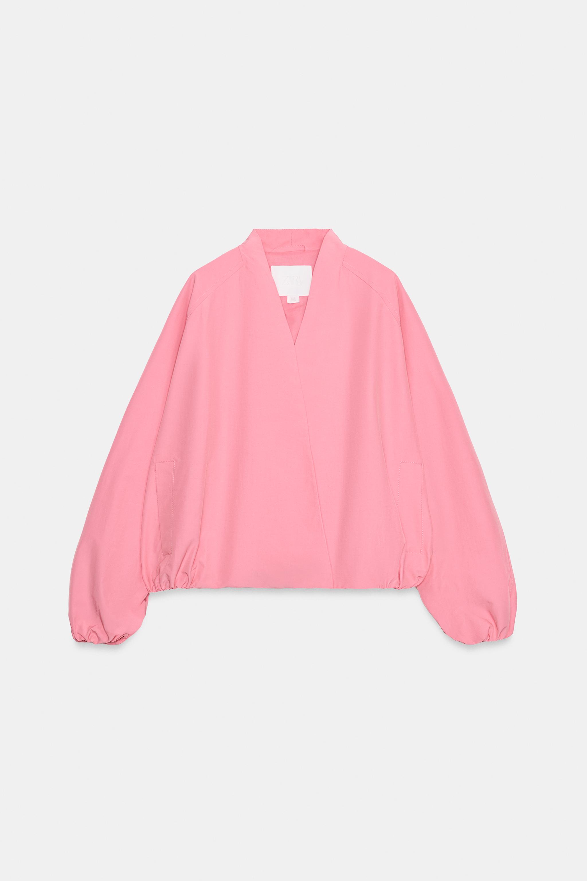 ZW COLLECTION ボンバージャケット - ピンク | ZARA Japan / 日本