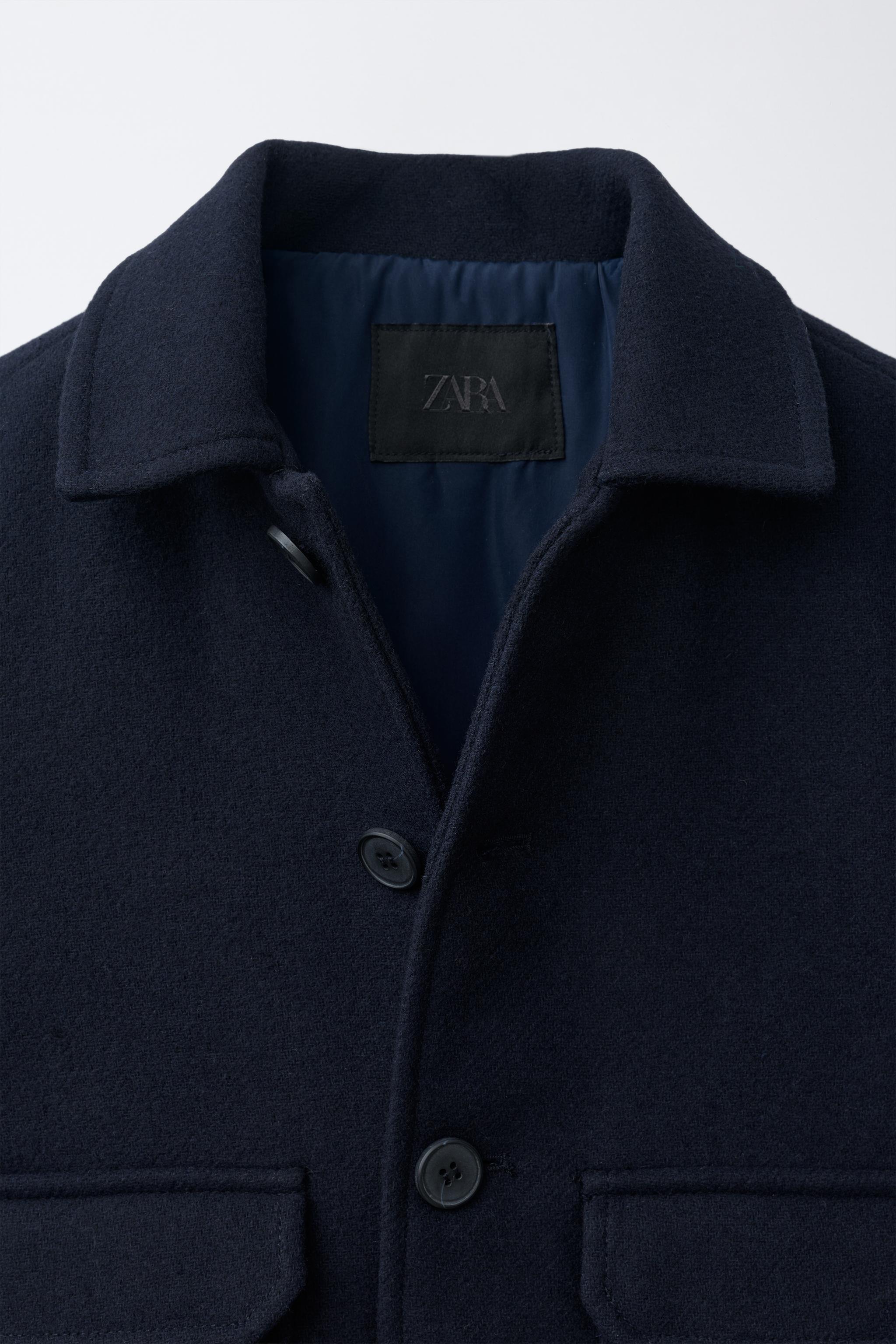 BLOUSON EN DRAP DE LAINE