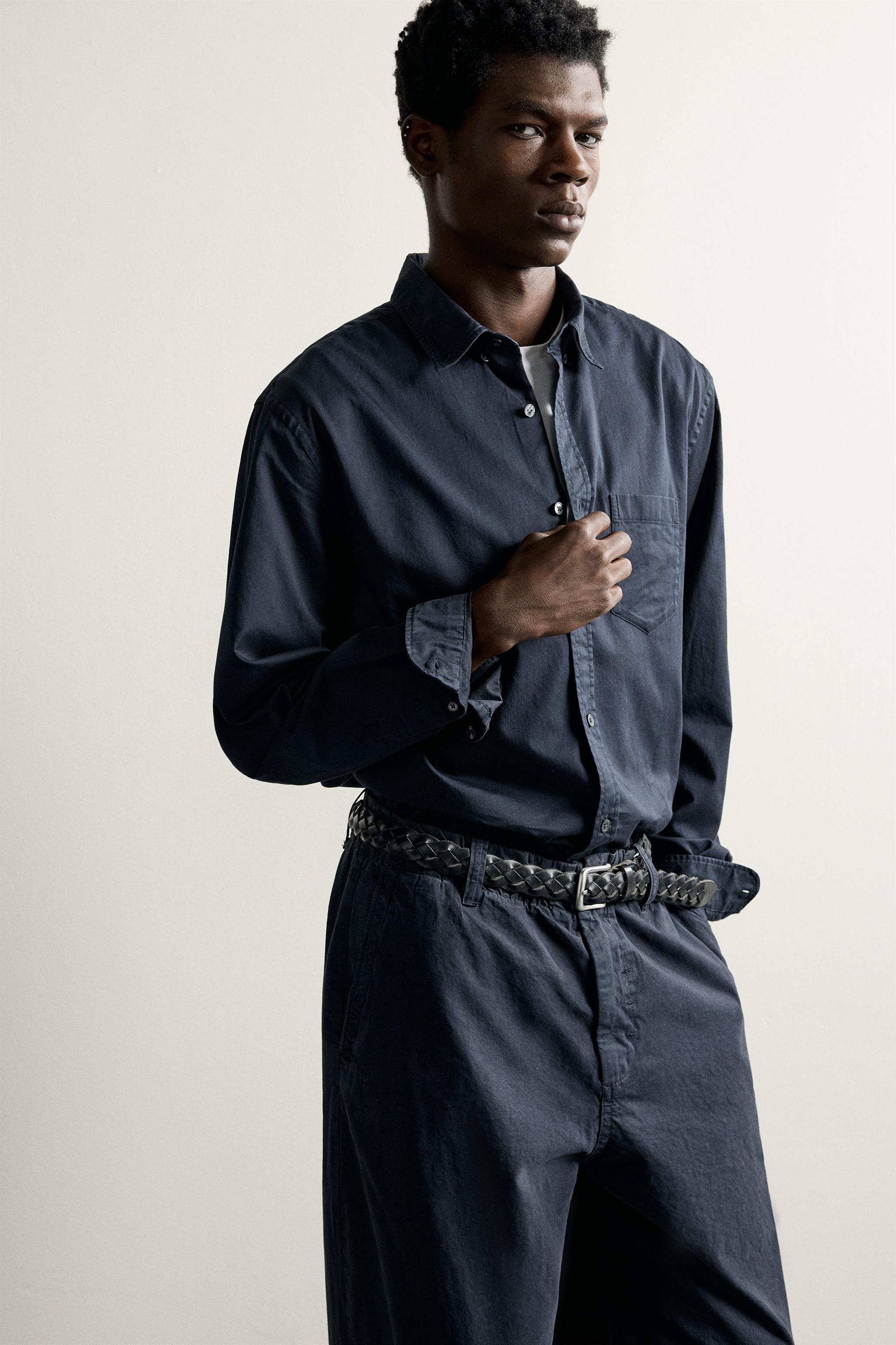 CHEMISE COUPE DÉCONTRACTÉE AVEC POCHE