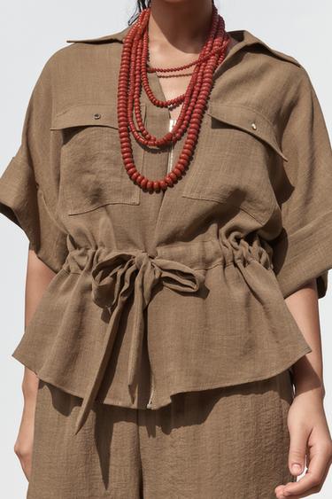 SAFARI-HEMD - Braun von Zara