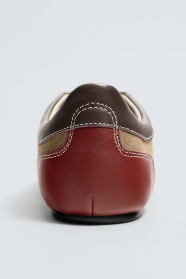 LEDERSNEAKER HARRY LAMBERT FOR ZARA x DISNEY - Braun von Zara
