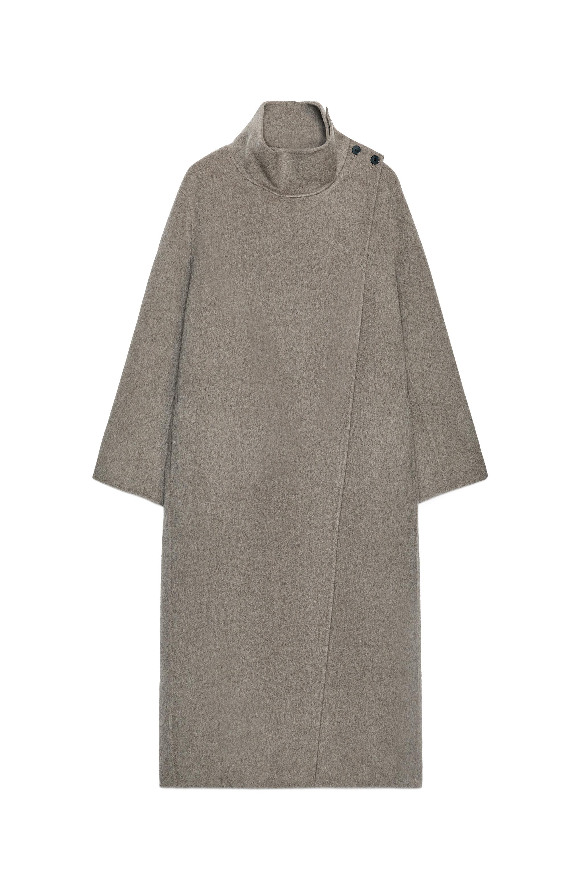 ZW COLLECTION ウールロングコート - グレーマール | ZARA Japan / 日本