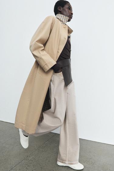 TRENCH À CARREAUX RÉVERSIBLE ZW COLLECTION - Beige-marron de Zara - Image 6