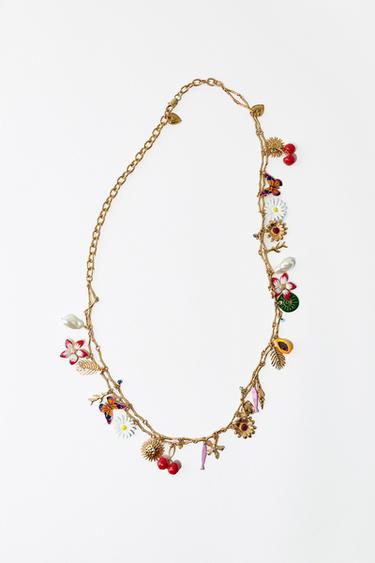 CINTURÓN METÁLICO CHARMS - Dorado de Zara