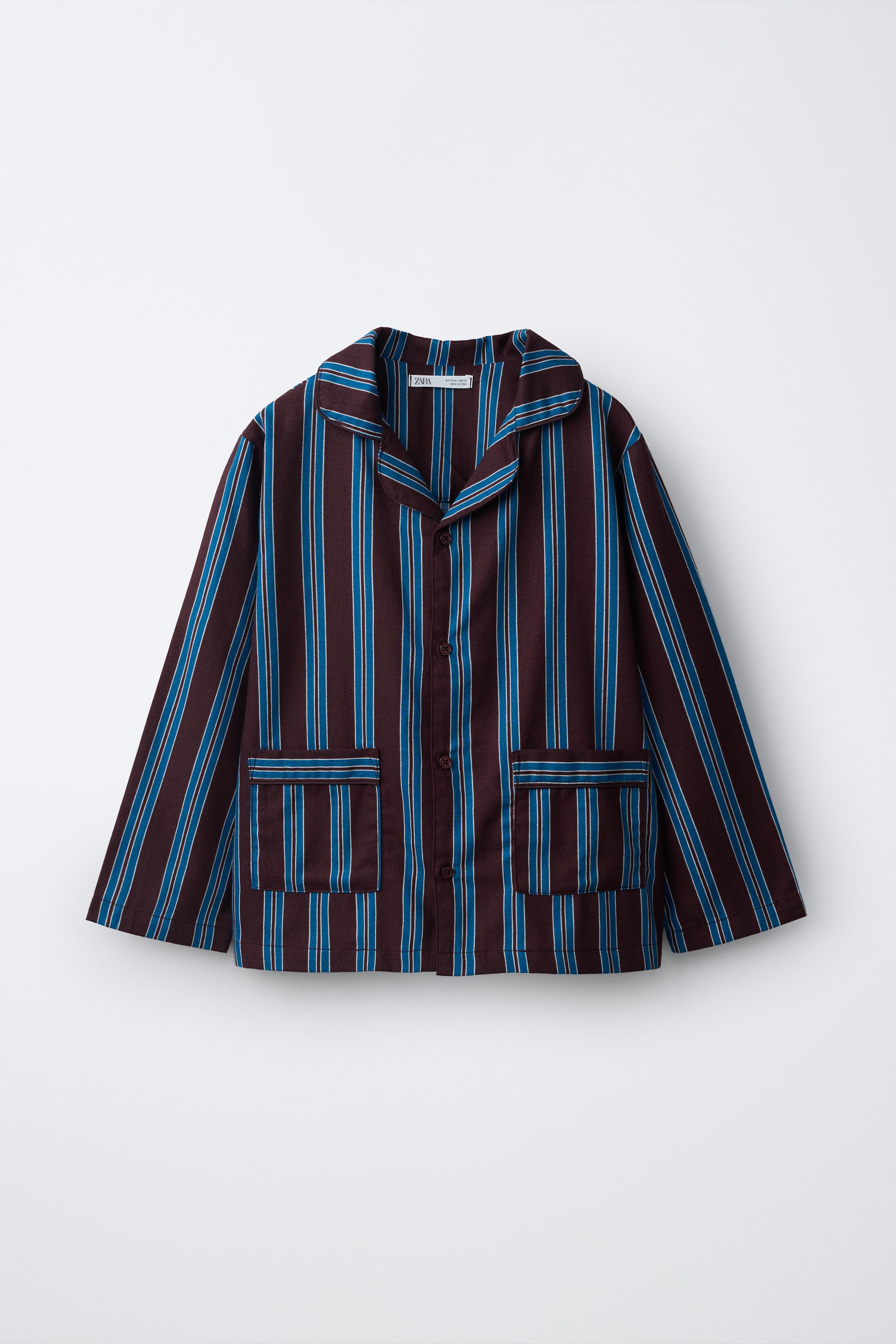 6-14 AÑOS/ PIJAMA CAMISERO RAYAS