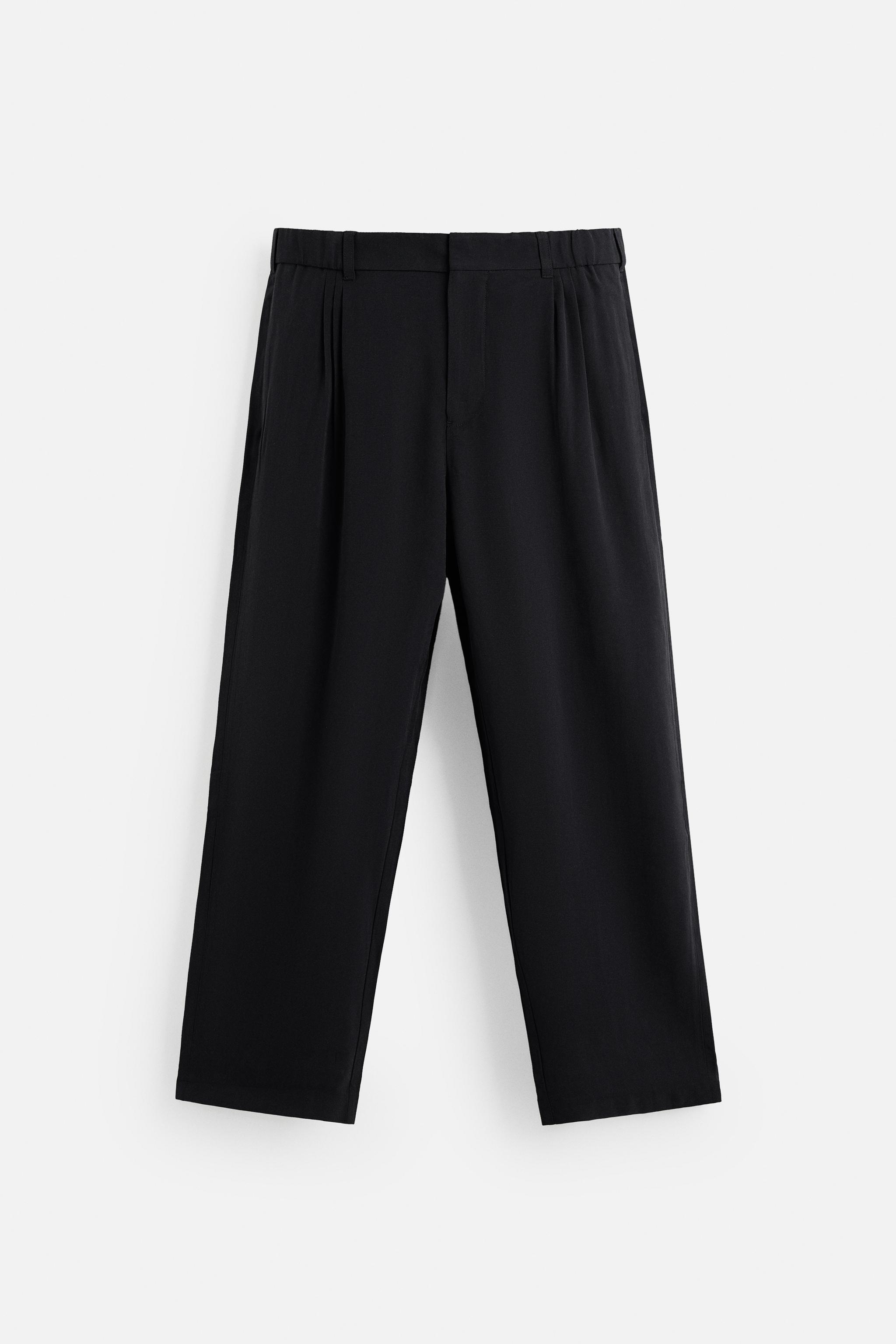 FLOWY PLEATED PANTS - Anthracite grey | ZARA United States