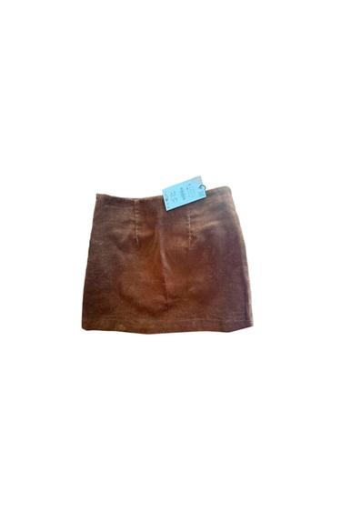 BROWN MINI SKIRT