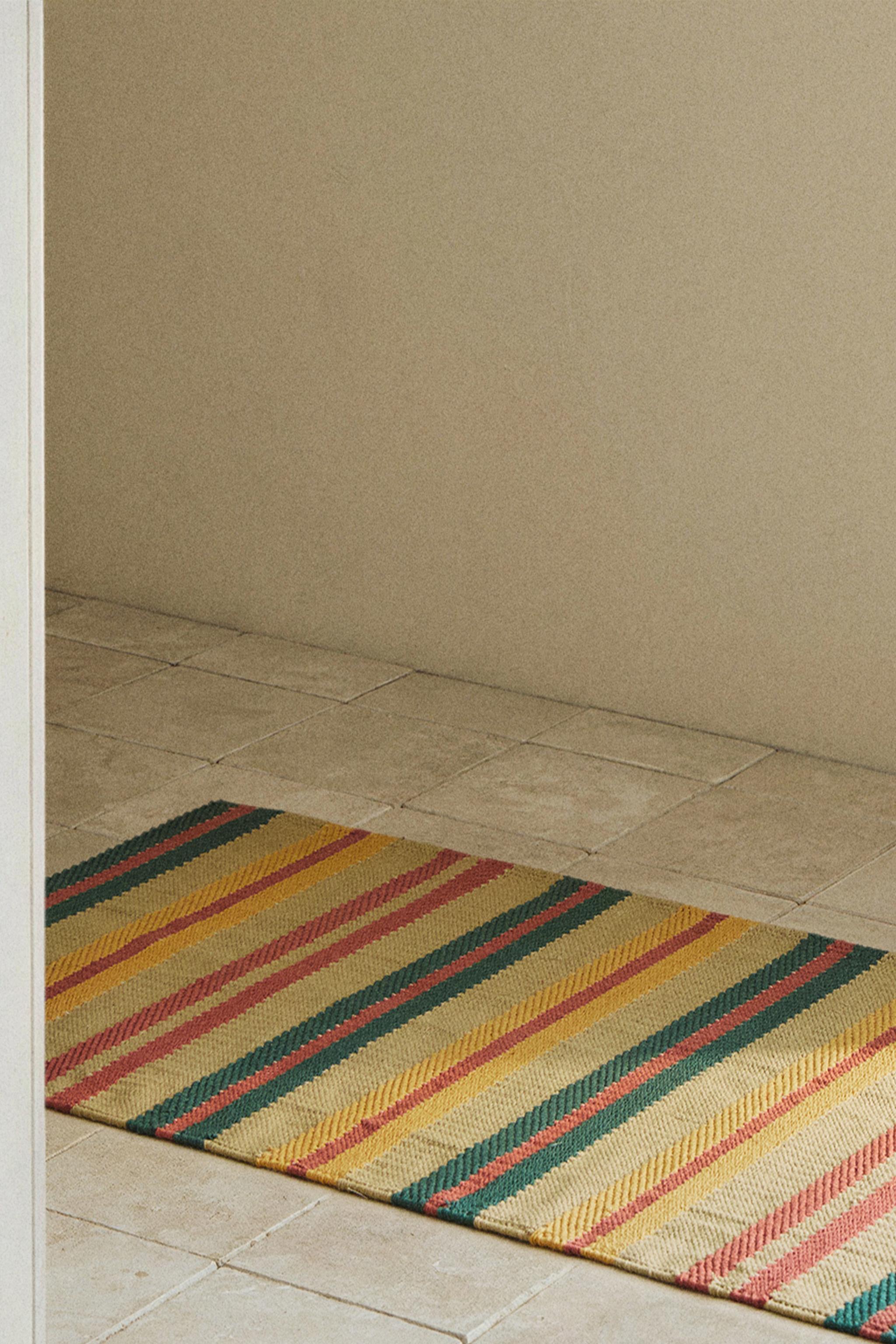 STRIPED AREA RUG