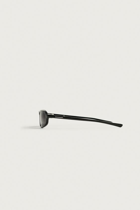 LUNETTES DE SOLEIL RECTANGULAIRES - Noir de Zara - Image 3