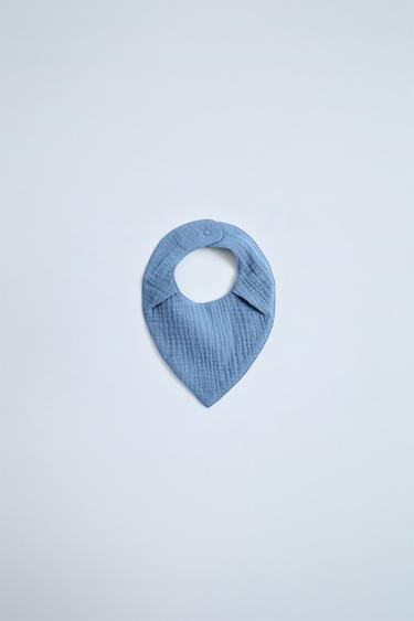 TEXTURED BIB - Blue by Zara