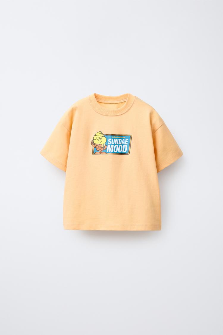 blusa zara camiseta naranja zara