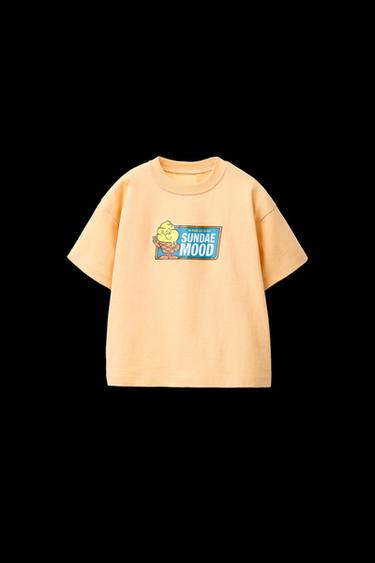 ICE CREAM PRINT T-SHIRT - Light orange by Zara - Image 0
