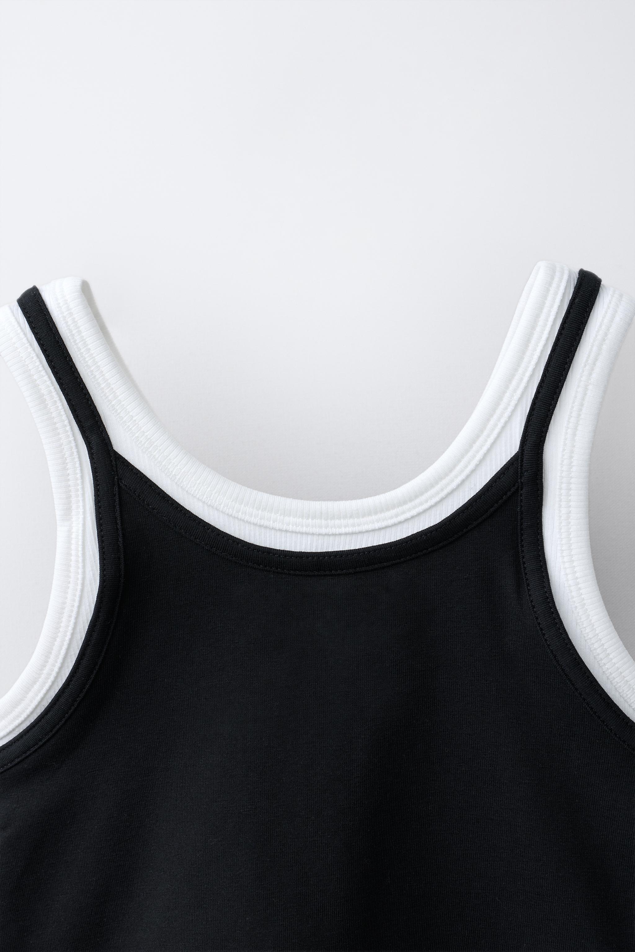 Детские топы Zara DOUBLE CONTRAST TOP — фото 4