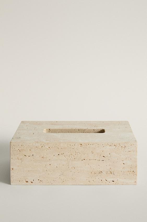 BEIGE MARBLE TISSUE BOX - Beige by Zara - Image 0