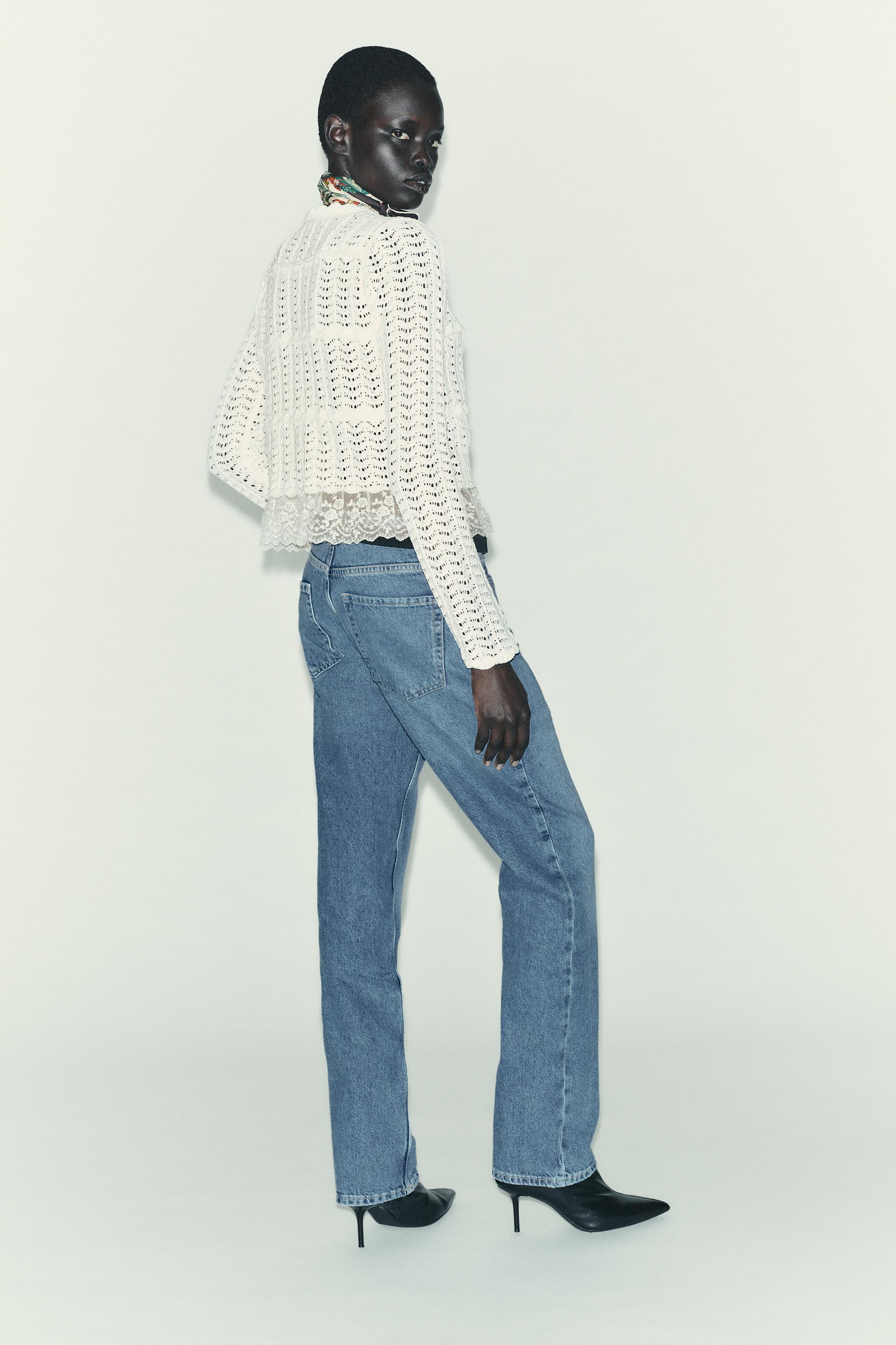 CHENILLE ROMANTIC CARDIGAN - Ecru | ZARA United Kingdom