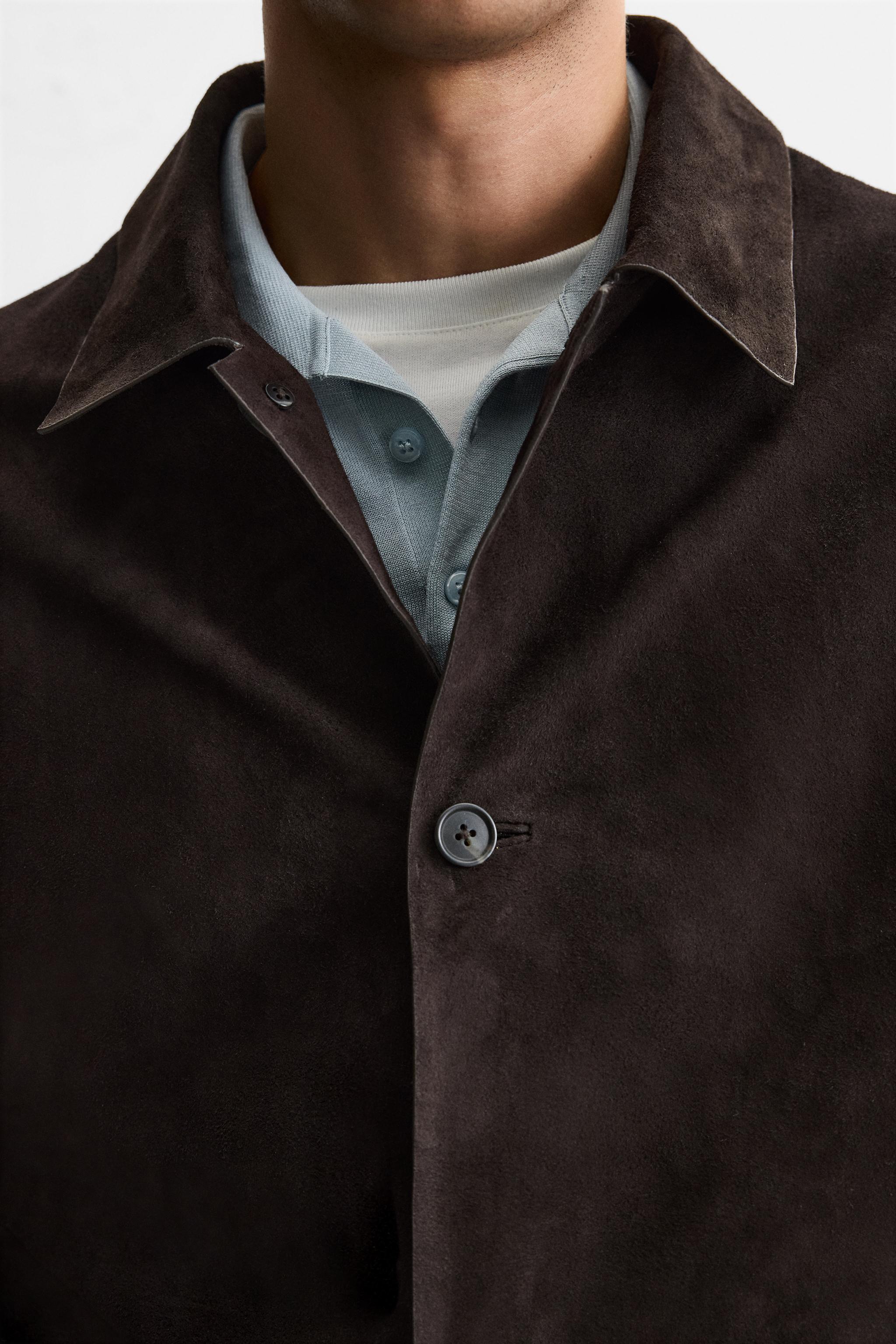 【2plan】Crease Suede Overfit Shirt Men's Sueded Spacedye 1/2 Zip Colorblock Mock Neck Shirt