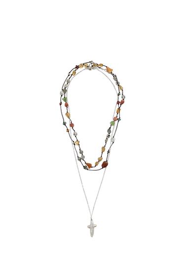 PACK OF 3 COMBINED NECKLACES - Multicoloured by Zara
