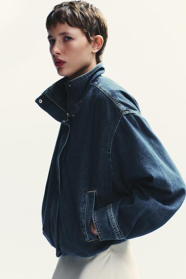 VESTE EN DENIM TRF - Bleu de Zara - Image 3