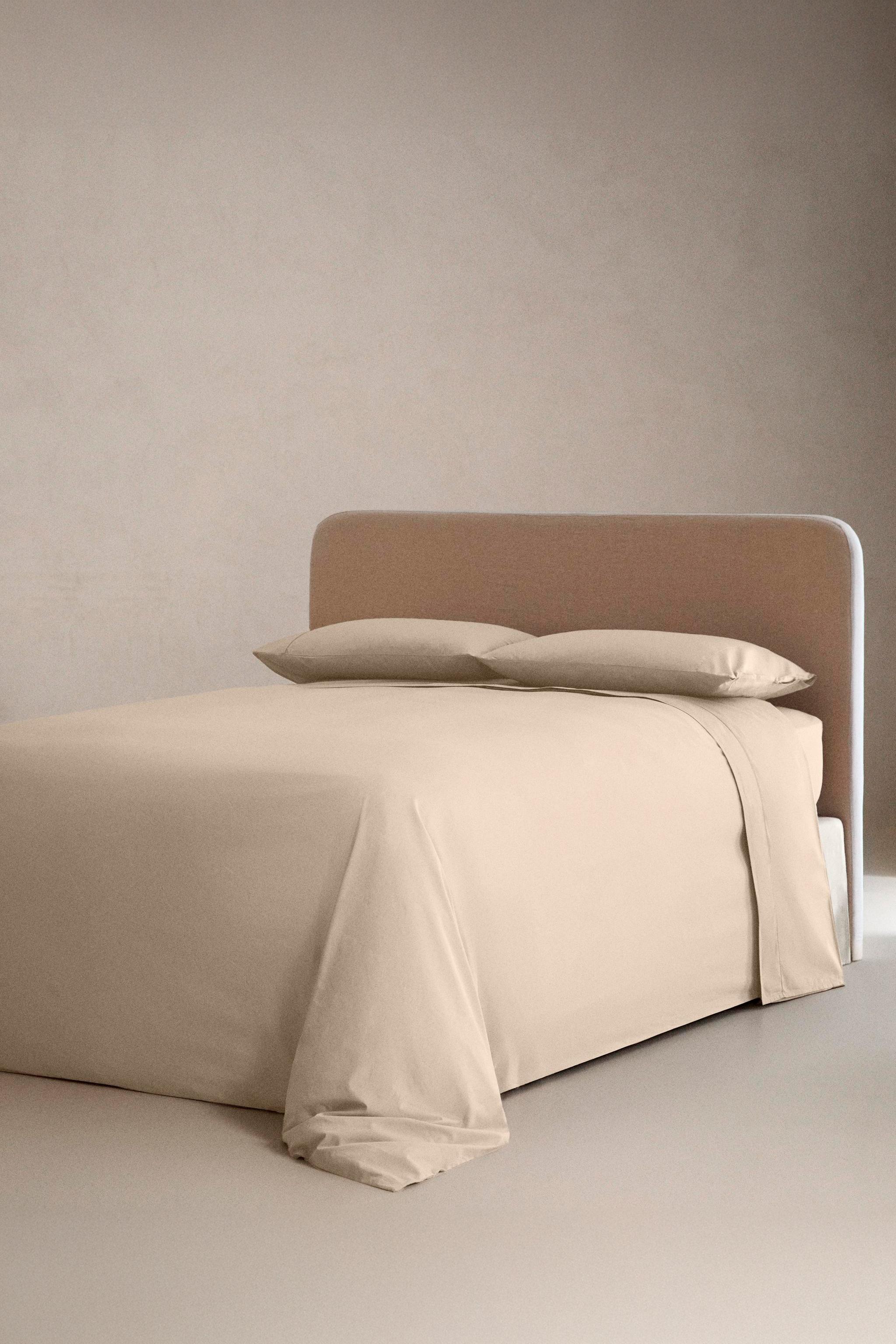 PERCALE FITTED SHEET (300 THREAD COUNT) | 30 CM HIGH — Beige