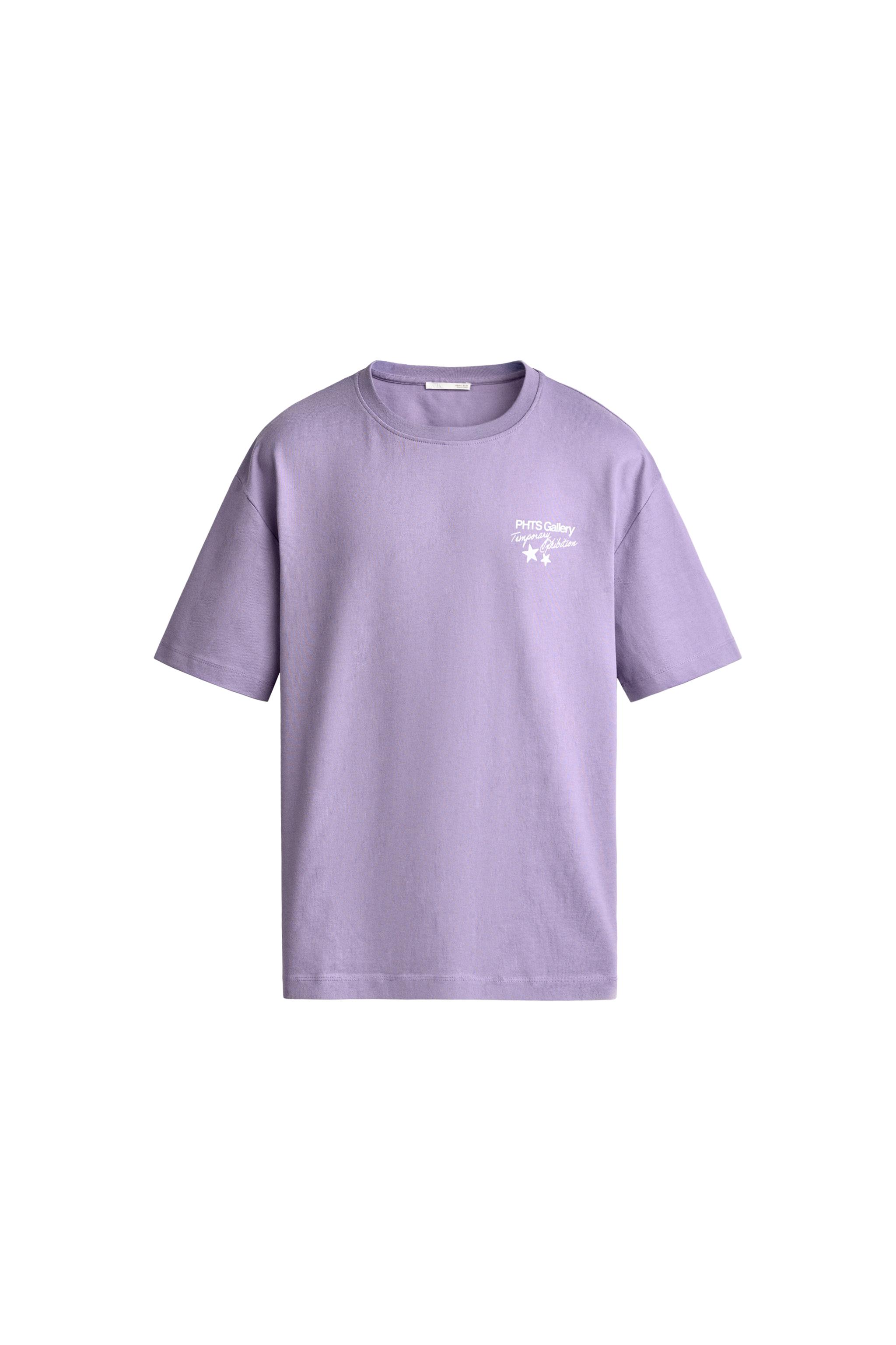 CAMISETA RELAXED FIT TEXTOS ESTAMPADO