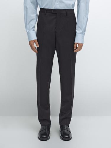 Zara 100% wool suit trousers - Navy blue