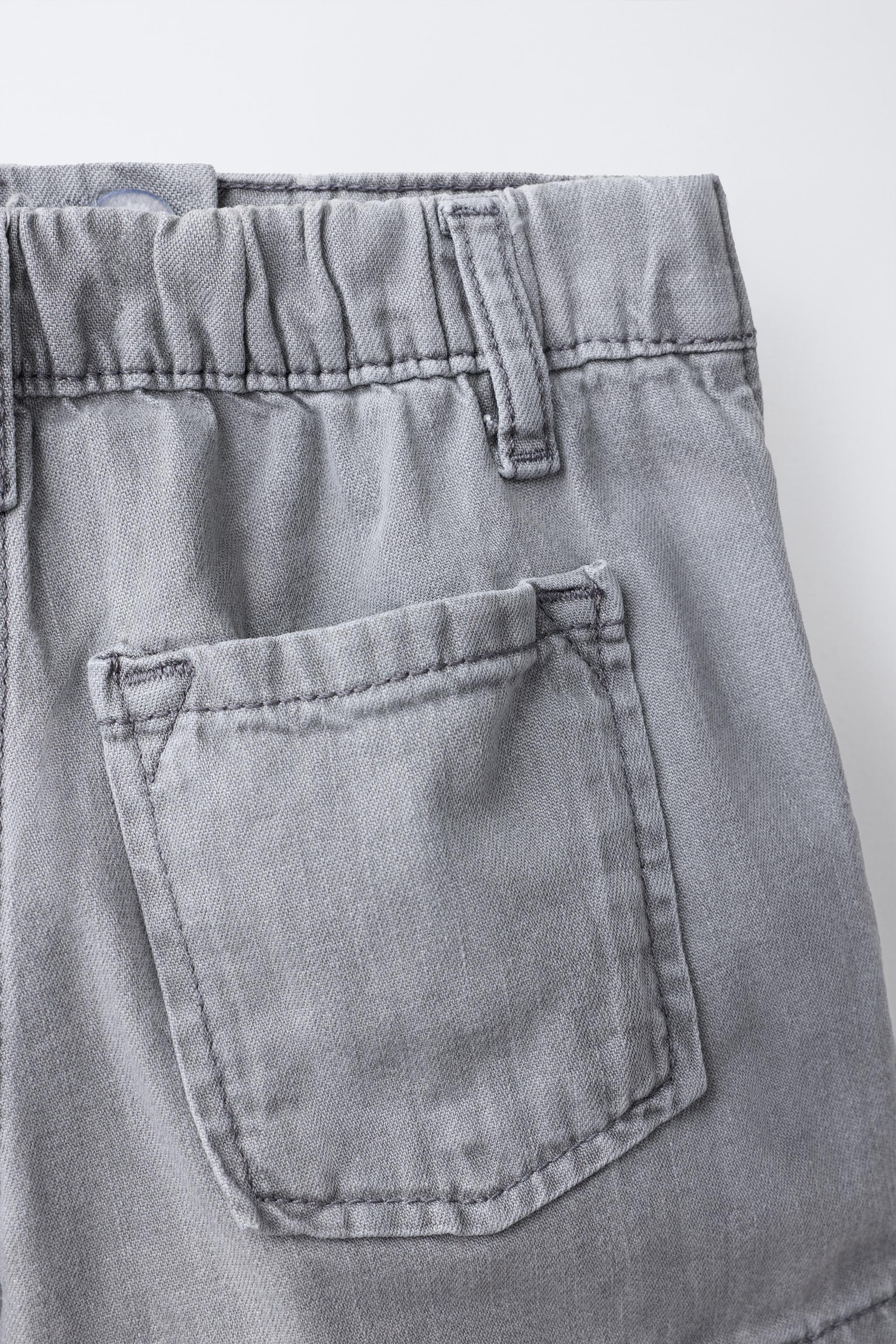 RHINESTONE DENIM BERMUDA SKIRT