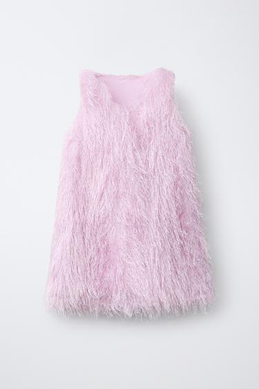 FRINGED DRESS - Pink by Zara - Image 1
