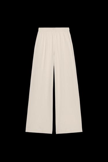 GERADE HOSE AUS FESTEM STOFF - Sandfarben von Zara - Bild 0