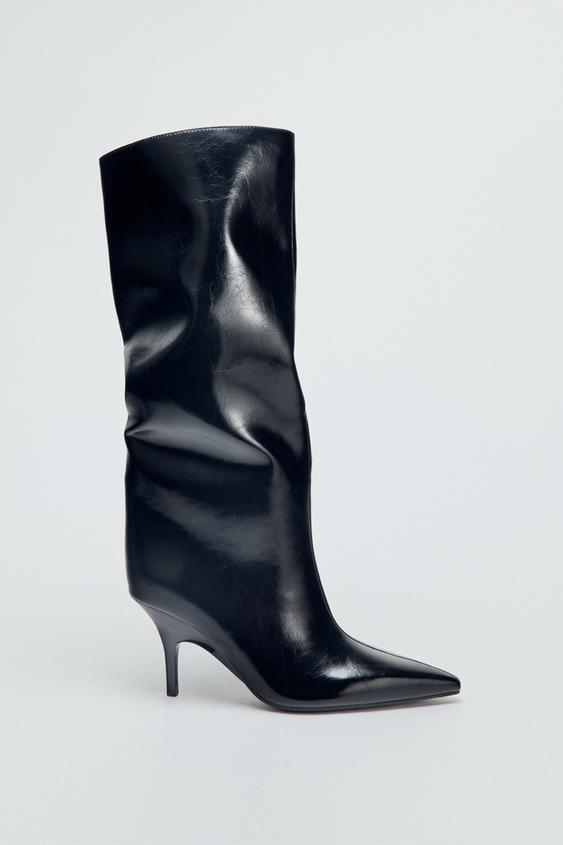 Botin Tacon Ancho Botines Zara Rebajas 2020 Botas Y Botines De