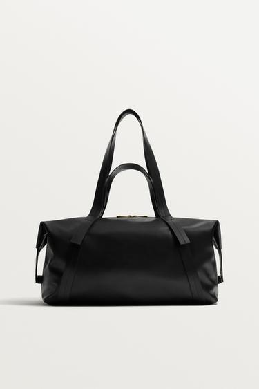 レザー トラベルバッグ WILLY CHAVARRIA X ZARAブラックZaraのレザー トラベルバッグ WILLY CHAVARRIA X ZARA - ブラック 