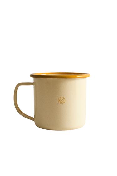 STEEL CAMPING MUG - Yellow by Zara