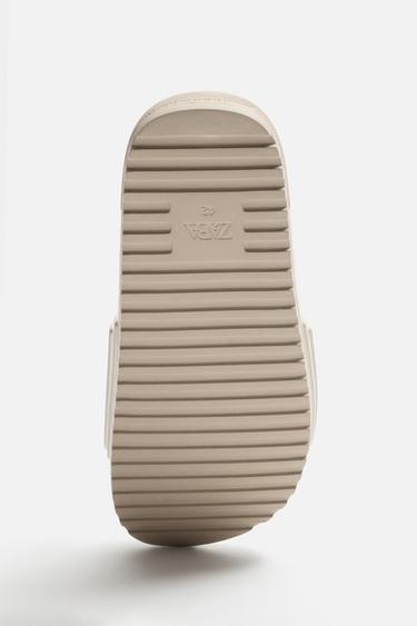 CLAQUETTES DE PLAGE - Marron sable de Zara - Image 3