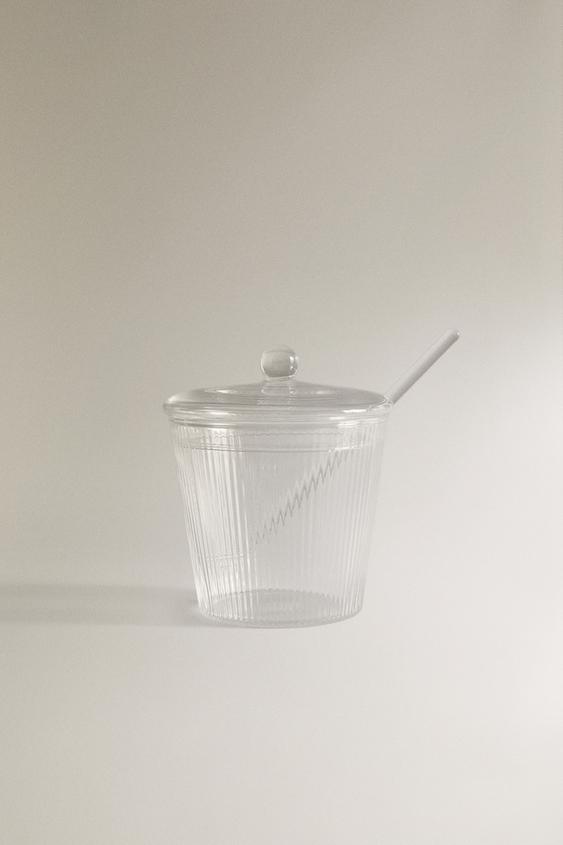 BOROSILICATE GLASS SUGAR BOWL - Transparent by Zara - Image 0