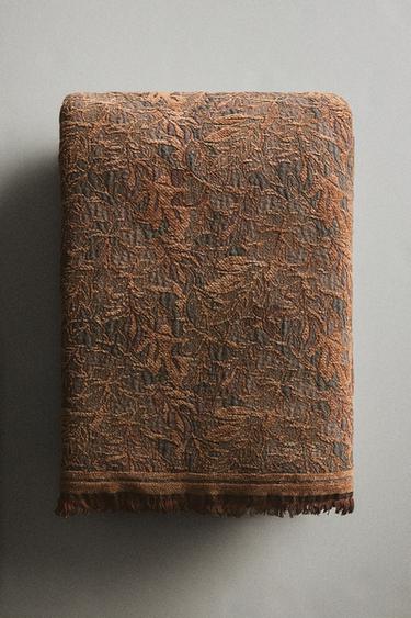 EXTRA LARGE MULTI-PURPOSE JACQUARD THROW - Pink by Zara - Image 4