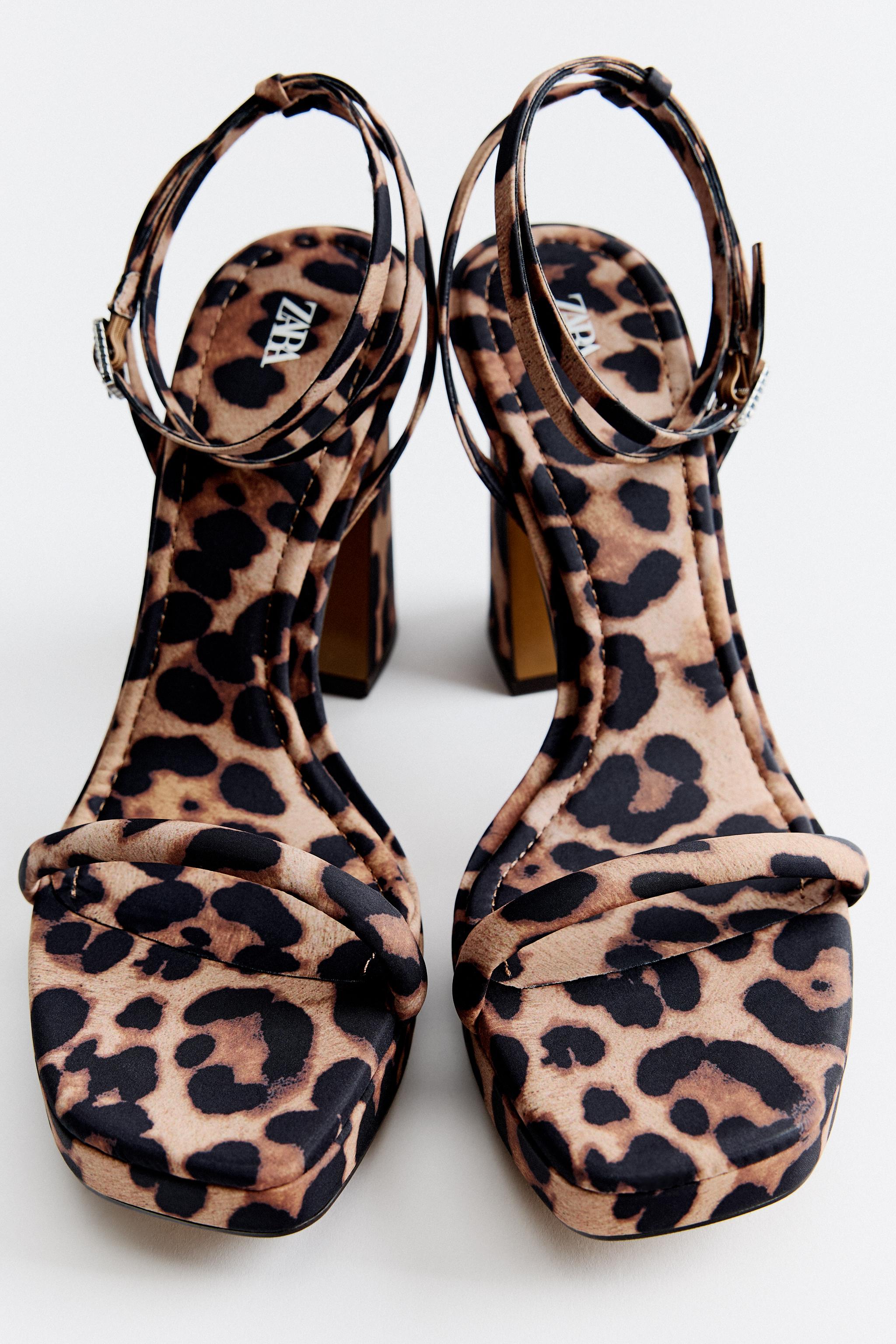 Sandales leopard zara online