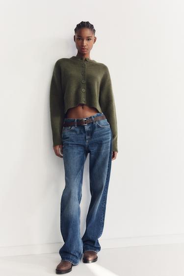 CHAQUETA SOFT PUNTO - Khaki de Zara - Imagen 0
