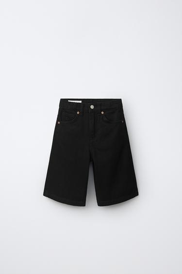 DENIM BERMUDA SHORTS - Black by Zara