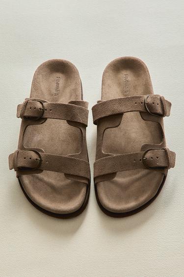 SANDALES PLATES CUIR BOUCLES - 1-832 de Zara - Image 5