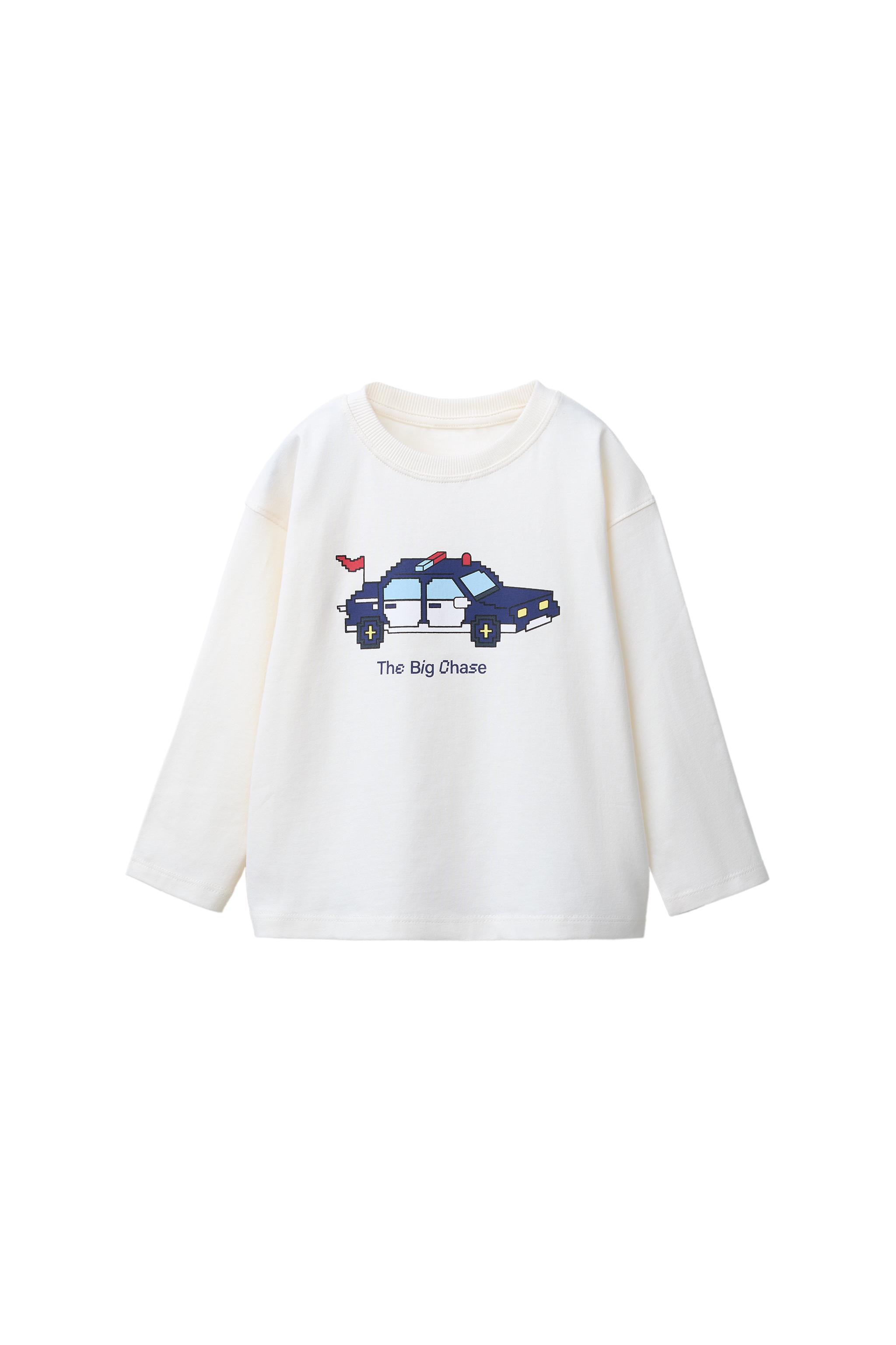 satoshi様 CAMISETA COM ESTAMPA DE VEÍCULO EM PIXELS - Cru | ZARA Brasil