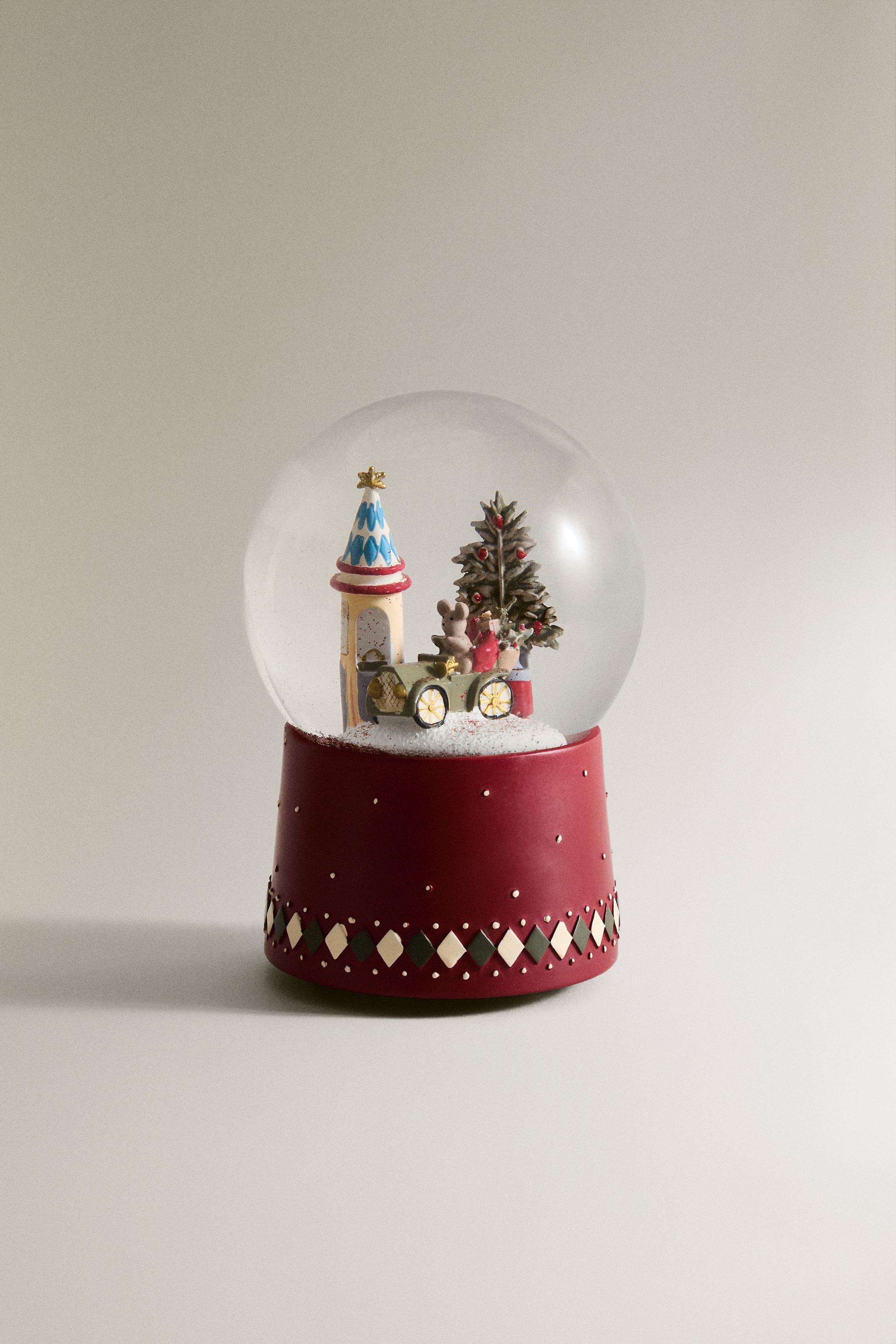 ミュージカルファンタジークリスマス スノーグローブ - レッド