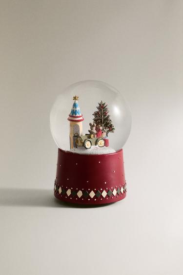 MUSIKALISCHE WEIHNACHTS-SCHNEEKUGEL - Rot von Zara