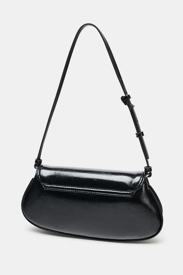 SAC PORTÉ ÉPAULE À RABAT - Noir de Zara - Image 1