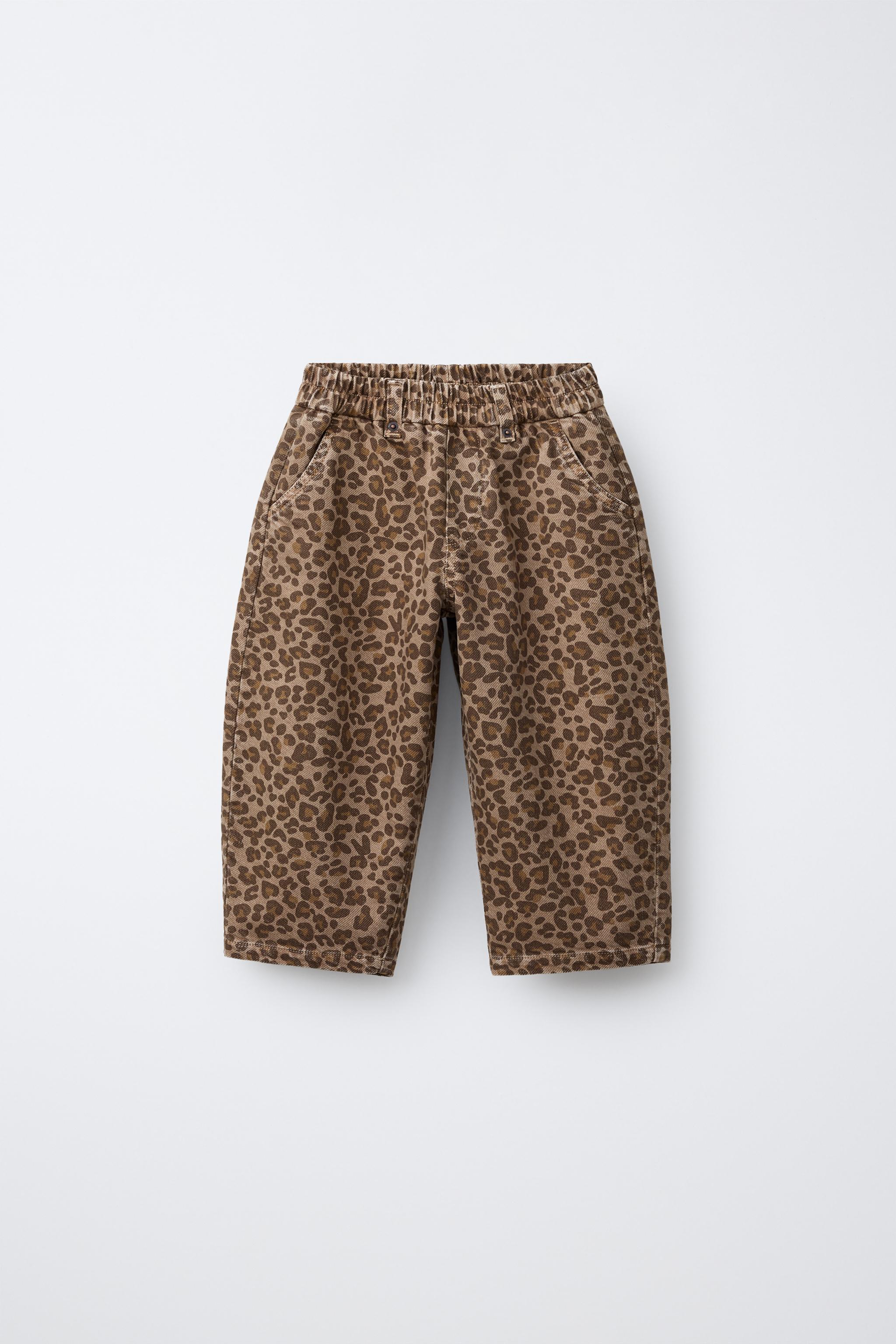 ANIMAL PRINT BAGGY PANTS