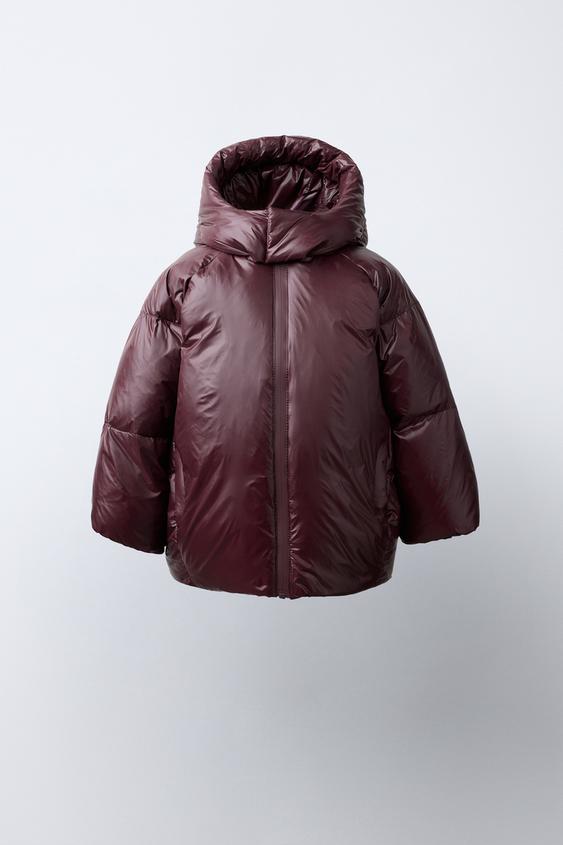50% FEATHER AND 50% DOWN WATER-REPELLENT WIND-RESISTANT THERMAL INSULATION DOWN JACKET - Burgundy by Zara - Image 0