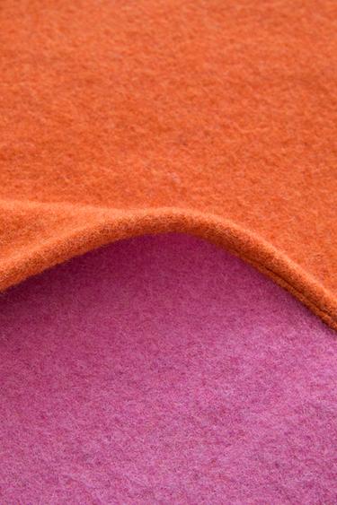 TWO-TONE WOOL BLANKET | 0FR. PARIS - Pink by Zara